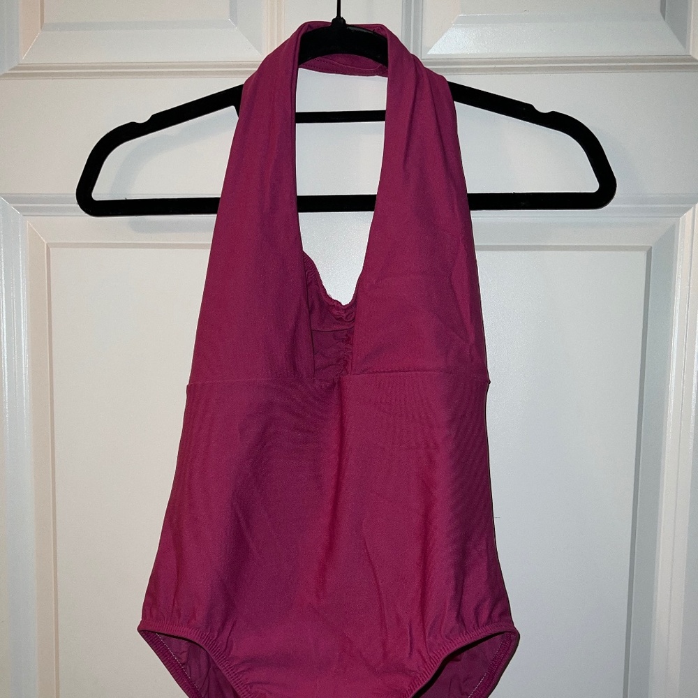 Hot Pink Halter Leotard